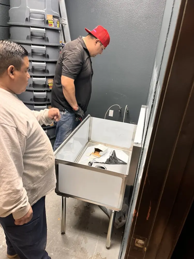 Commercial plumbing and sink installation in Lower Arroyo